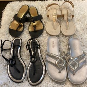 Lot of 4 sandals